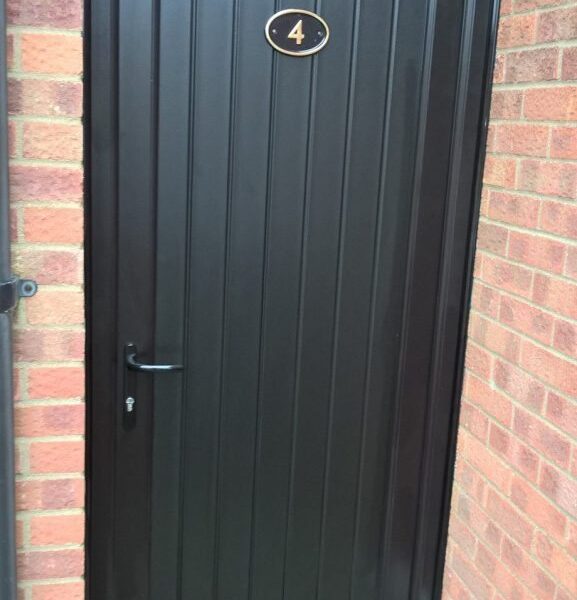 UPVC door as a side gate from FCDHomeImprovements.co.uk