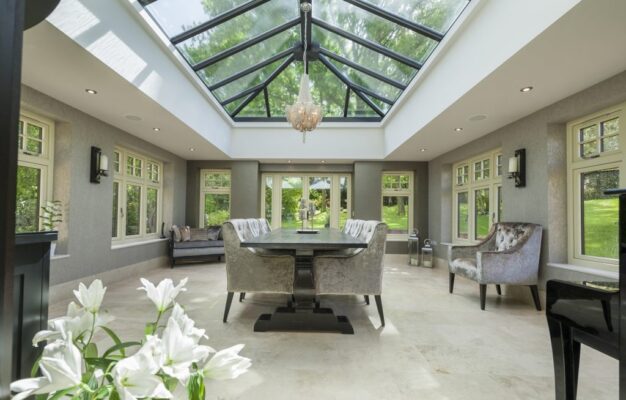 Orangery Internal ViewResidence9 UPVC WIndows With Monkey Tail Handles From FCDHomeImprovements